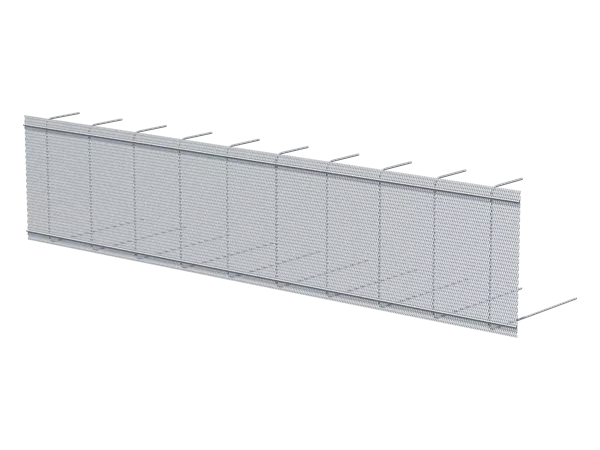 AES mit Streckmetall 65 cm, Höhe 52 cm, Länge 2.50 m