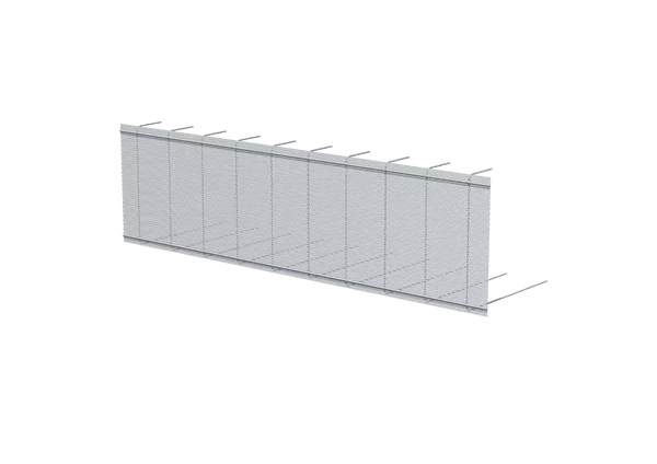 AES mit Streckmetall 80 cm, Höhe 67 cm, Länge 2.50 m