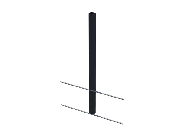 Absperrhülse Metall, 60 cm
