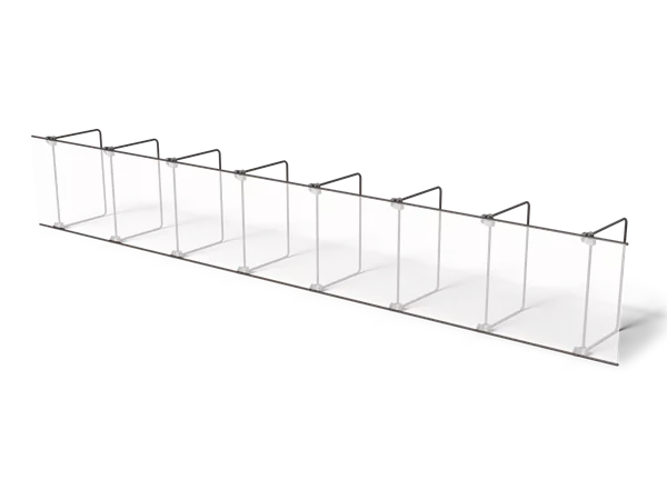 Klapp-Form 40 cm, hauteur 29 cm / longuer 200 cm