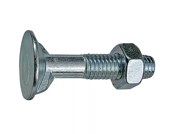 Rippenschr. M6 x 35 mit Muttern verz.