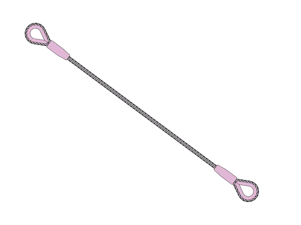 Drahtseilstruppen D=9 - 2100/ L= 2.1m