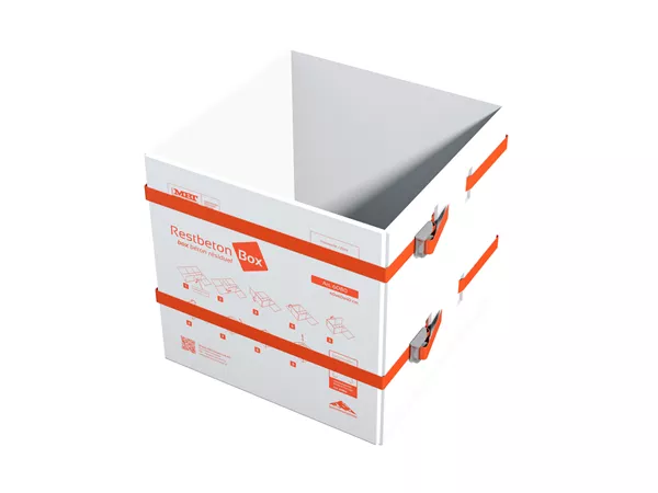 Restbeton-Box, 50 cm inkl. Spanngurte