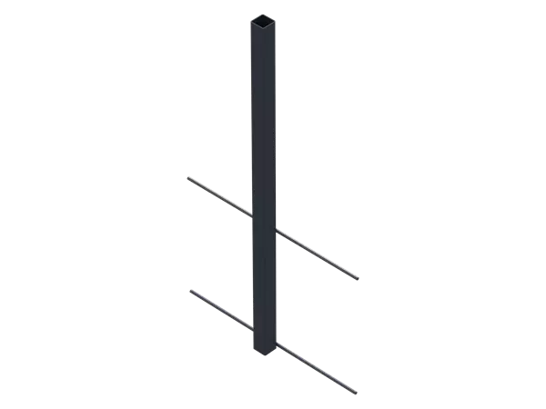 Absperrhülse Metall, 70 cm