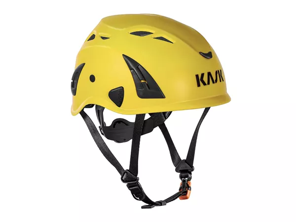KiBo Helm KASK PRO, Gelb 4-Punkt-Kinnhalter