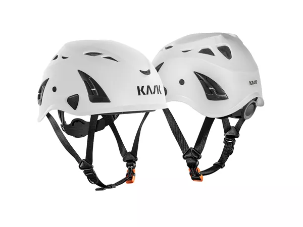 KiBo Helm KASK PRO Weiss, 4-Punkt Kinnhalter